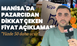 Manisa’da pazarcı esnafından dikkat çeken fiyat açıklaması: Geçen yıla göre yüzde 50 daha ucuz