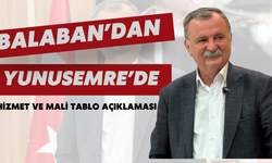 Balaban’dan Yunusemre’de Hizmet ve Mali Tablo Açıklaması