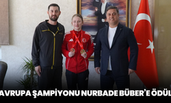 Avrupa şampiyonu Nurbade Büber’e ödül