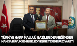 Türkiye Harp Malulü Gaziler Derneği’nden Manisa Büyükşehir Belediyesine teşekkür ziyareti