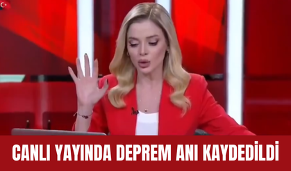 CNN Türk'te deprem anı kaydedildi