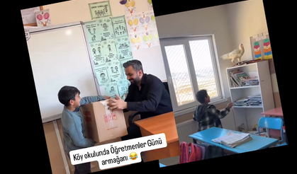 Öğrenciden öğretmenine sıra dışı hediye!