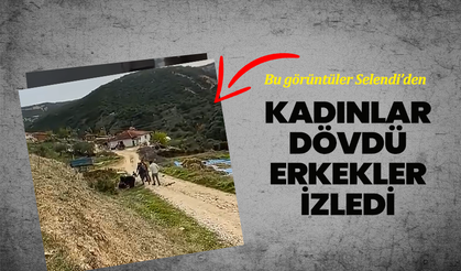 Bu görüntüler Selendi’den:Kadınlar dövdü, erkekler izledi
