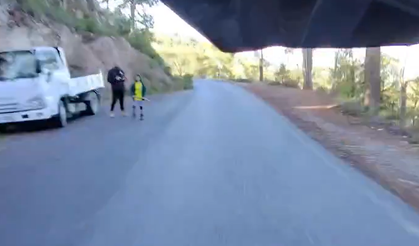 Kontrolden çıkarak kaza yaptı!