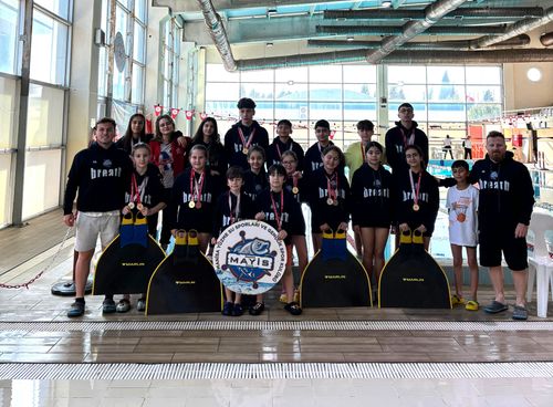 Manisa’da yapılan Okul Sporları Su Altı Sporları Paletli Yüzme Yarışmaları tamamlandı