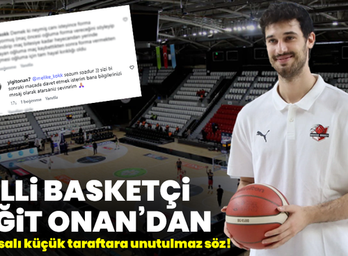 Milli Basketçi Yiğit Onan’dan Manisalı küçük taraftara unutulmaz söz!