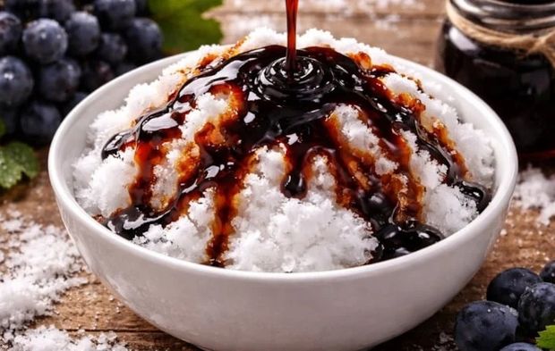 Un yok, irmik yok: Bu helva kardan yapılıyor