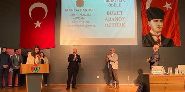 Manisa Barosu 1.Ulusal Makale Yarışması ödül töreni gerçekleştirildi