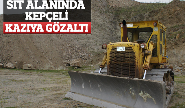 Manisa'da sit alanında kepçeli kazıya gözaltı