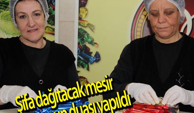  Şifa dağıtacak mesir macununun duası yapıldı 