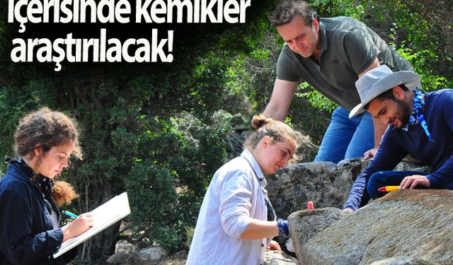 Aigai'deki mezarların içerisinde kemikler araştırılacak!