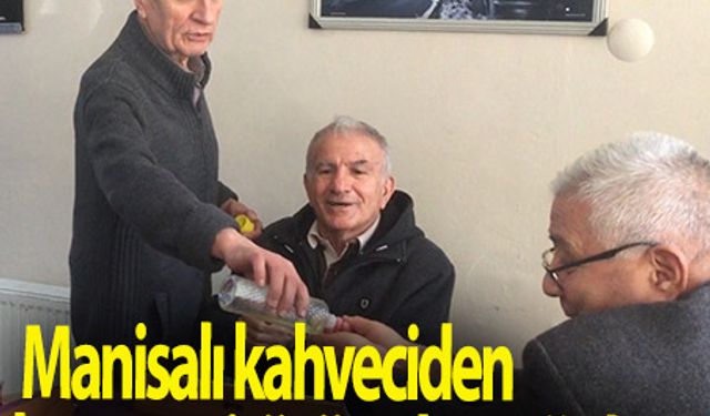 Manisalı kahveciden korona virüsüne karşı önlem