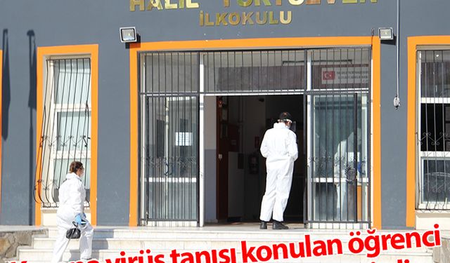 Korona virüs tanısı konulan öğrenci okulda tek başına sınava girdi