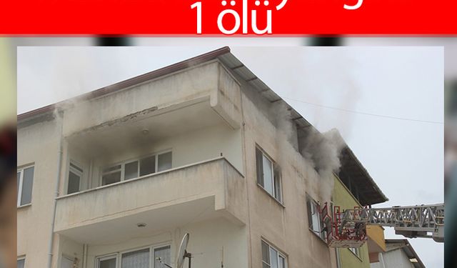 Manisa'da ev yangını: 1 ölü