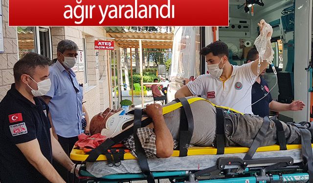 Çatıdan düşen marangoz ağır yaralandı