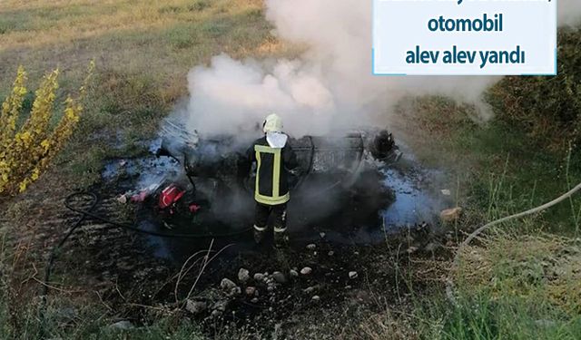  Manisa’da feci kaza: traktör ikiye bölündü, otomobil alev alev yandı