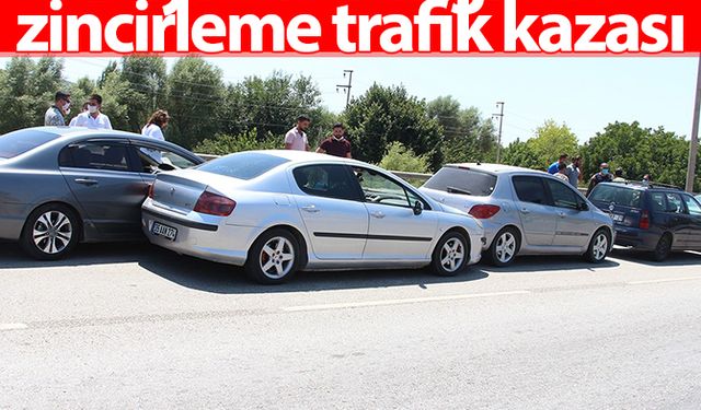  Bayram trafiğinde zincirleme trafik kazası