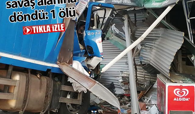 Kazada ortalık savaş alanına döndü: 1 ölü