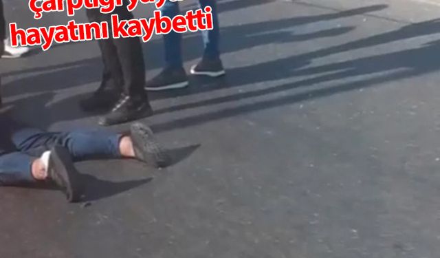 Ticari aracın çarptığı yaya hayatını kaybetti