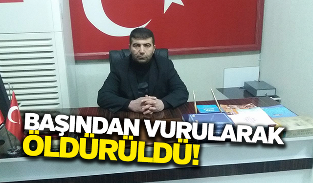 Tartıştığı adamı başından silahla vurup öldürdü