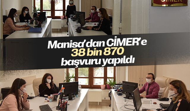 2020 yılında Manisa’da CİMER’e 38 bin 870 başvuru yapıldı