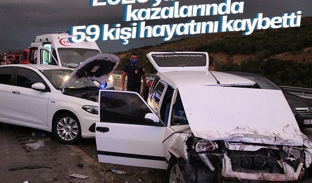 Manisa’da 2020 yılında trafik kazalarında 59 kişi hayatını kaybetti