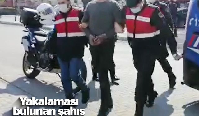 Yakalaması bulunan şahıs jandarmadan kaçamadı