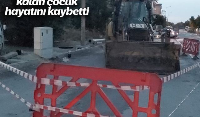 Devrilen direğin altında kalan çocuk hayatını kaybetti