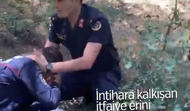 İntihara kalkışan itfaiye erini jandarma son anda kurtardı