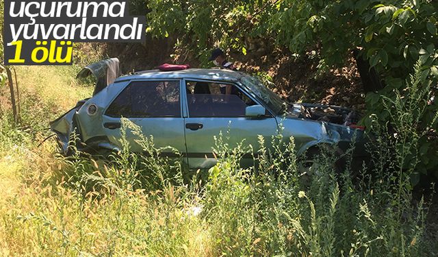 Yoldan çıkan otomobil uçuruma yuvarlandı: 1 ölü