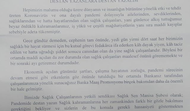 Manisalı Sağlık Çalışanlarını Rahatlatacak Anlaşma