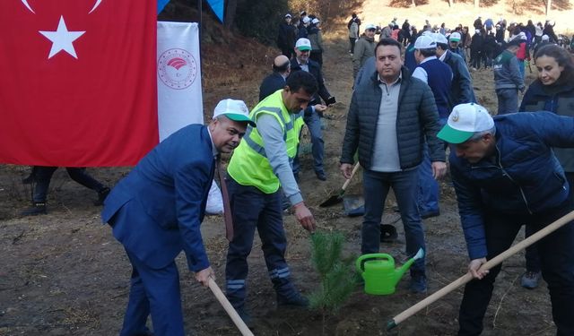 Salihli’de Öğretmenler Günü ağaç dikme etkinliği düzenlendi