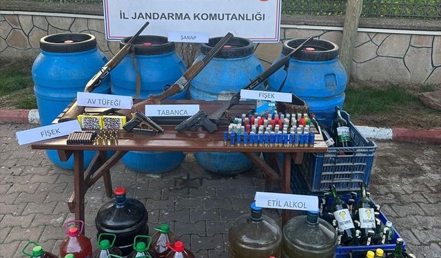 Manisa'da sahte içki operasyonunda 3 kişi yakalandı