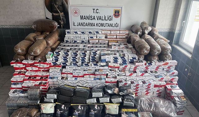 Manisa'da kaçak makaron operasyonu gerçekleştirildi