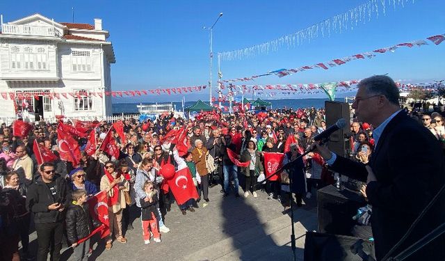 Mudanya'da Dalgıç'tan nokta mitingleri