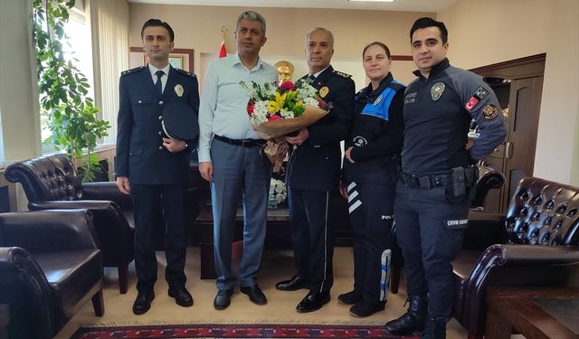 Akhisar Kaymakamı Kütük'e Polis Haftası ziyareti