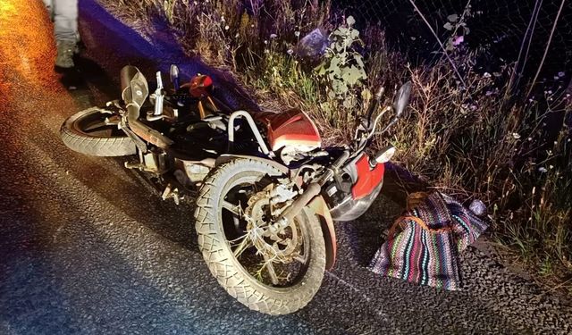 Nazilli’de devrilen motosikletin sürücüsü yaralandı