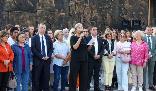 Manisalı kadınlardan kadın cinayetlerine tepki