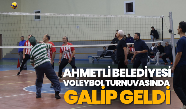 Ahmetli Belediyesi, Voleybol Turnuvasında Galip Geldi