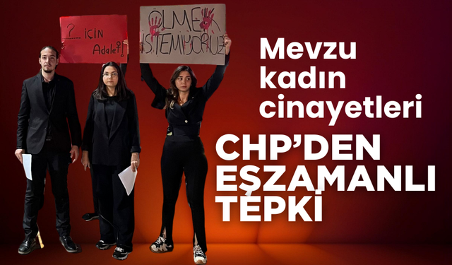 Mevzu kadın cinayetleri CHP’den eşzamanlı tepki