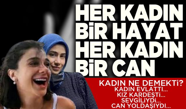 Her yıl yüzlerce kadın öldürülüyor: Her kadın bir hayat her kadın bir can