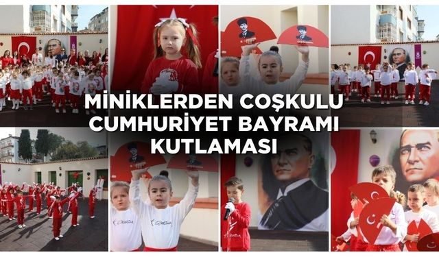 Şehzadeler’in miniklerinden coşkulu cumhuriyet bayramı kutlaması