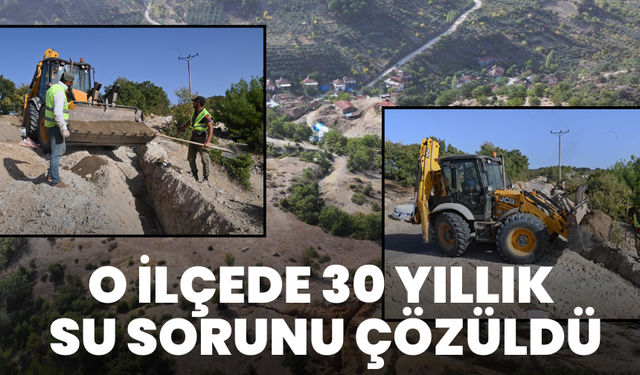 Demirci’de 30 yıllık su sorunu çözüldü