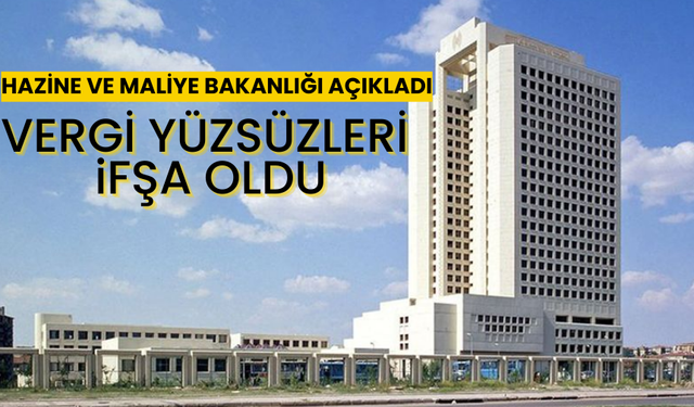 Vergi yüzsüzleri açıklandı!