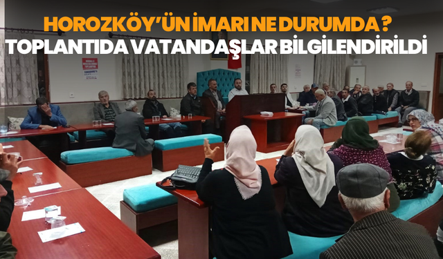 Atatürk mahallesi sakinlerine imar planı çalışmaları anlatıldı