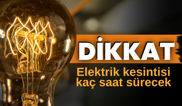 Şehzadeler dikkat! 20 Kasım elektrik kesintisi