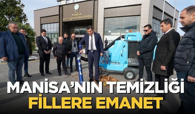 Manisa’nın Temizliği Fillere emanet