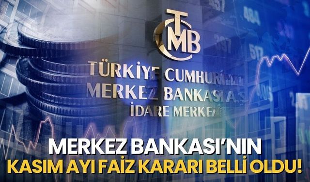 Merkez Bankası Faiz kararını açıkladı