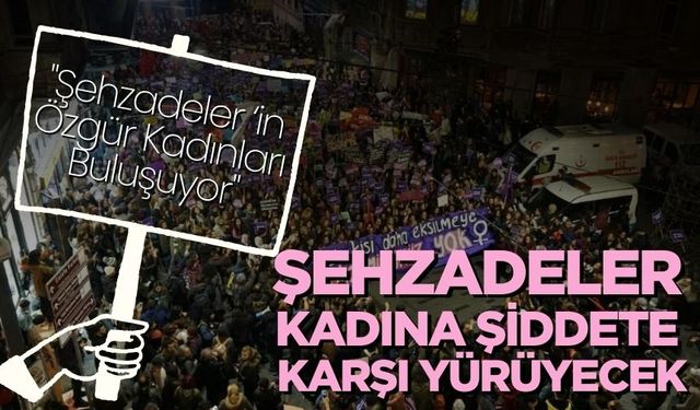 Şehzadeler kadına şiddete karşı yürüyecek