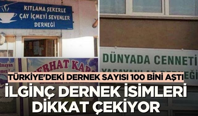 Türkiye'deki Dernek Sayısı 100 Bini Aştı: İlginç Dernek İsimleri Dikkat Çekiyor